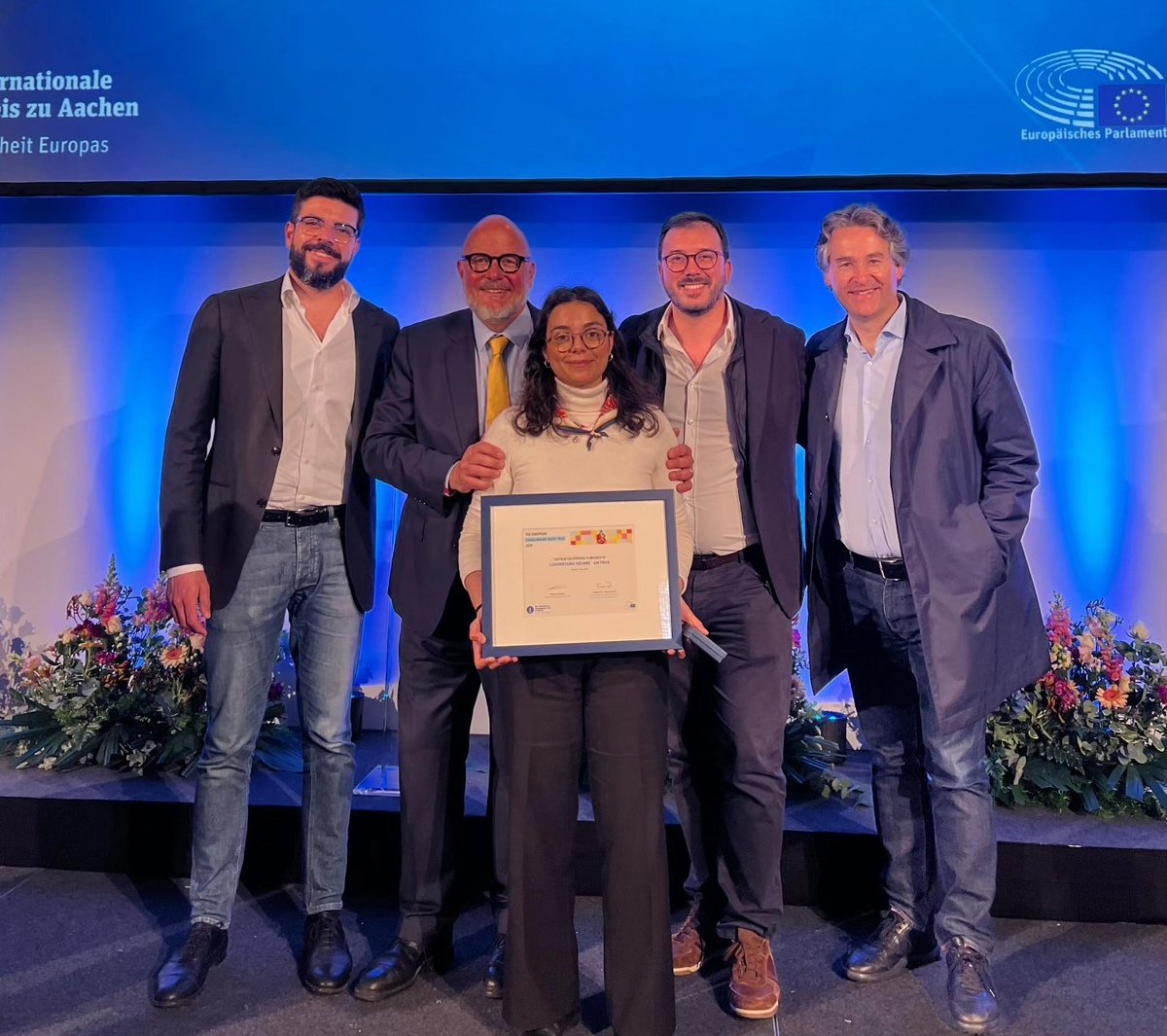 Praça on Tour - em Aachen para receber o Prémio Europeu Carlos Magno.