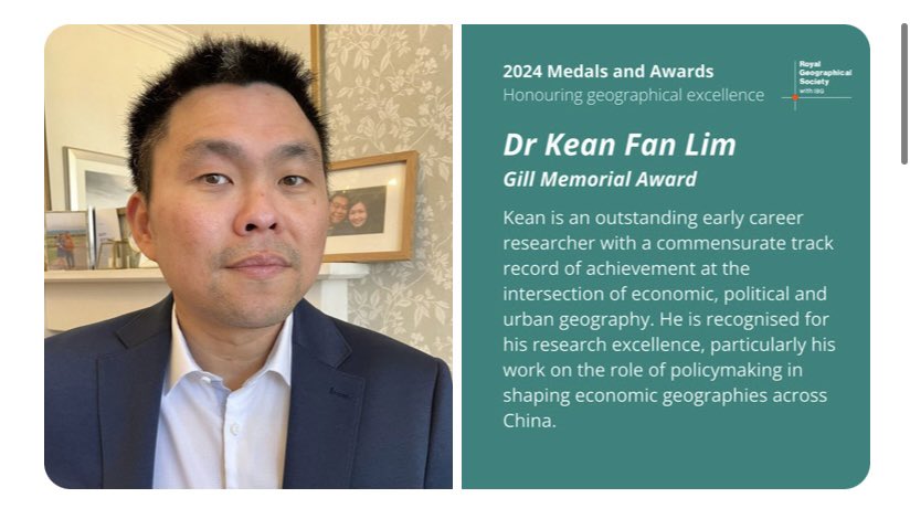 🍾🥂🥳 Many congratulations to @hopkinspeter1 and @keanfanlim for their @RGS_IBG Awards 2024 in recognition of their outstanding research contributions in Geography 👏🏼👏🏼👏🏼 Press release here: ncl.ac.uk/press/articles… @UniofNewcastle @CURDSNewcastle