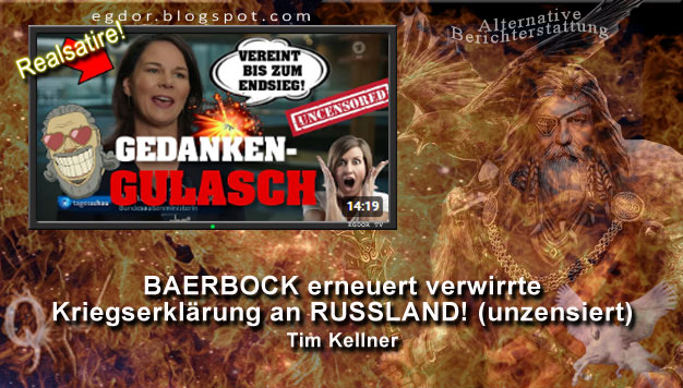 Tim Kellner - BAERBOCK erneuert verwirrte Kriegserklärung an RUSSLAND! 💥⚡️ (unzensiert)
egdor.blogspot.com/2024/05/tim-ke…