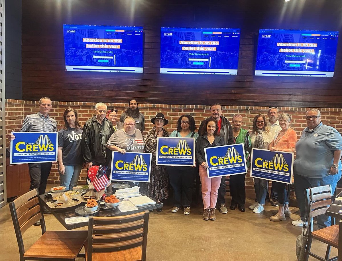 Did you miss the last La Porte Democrats hang out? Don’t worry - we’re doing it again on May 19th! Sign up ➡️ linktr.ee/CrewsForTX

#CrewsForHD128
#BlueWave2024
#CrewsForTX
#LaPorte