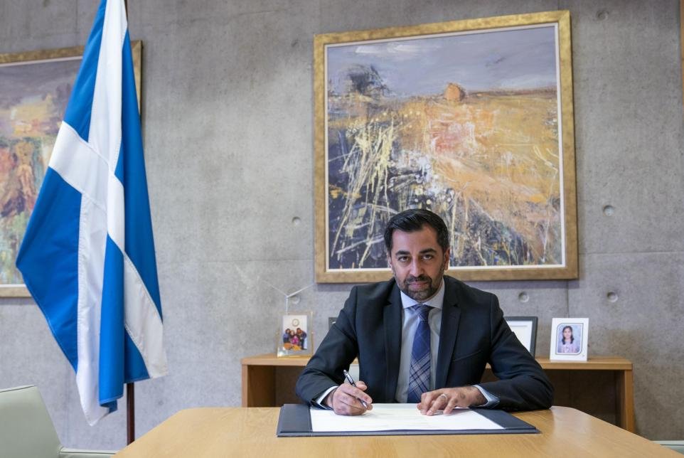 NEW: Humza Yousaf has been praised for ignoring a 'pantomime' tradition in his resignation letter to the King. 

As he quit, Yousaf said it was 'with my humble duty' that he was resigning but omitted that he had 'the honour of being a humble and obedient servant'.