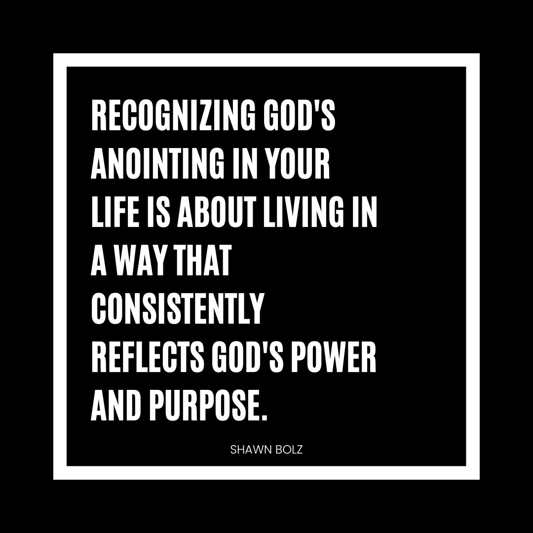 Understanding and recognizing God's anointing in your life is not just about identifying moments of supernatural intervention; it's about living in a way that consistently reflects God's power and purpose.
