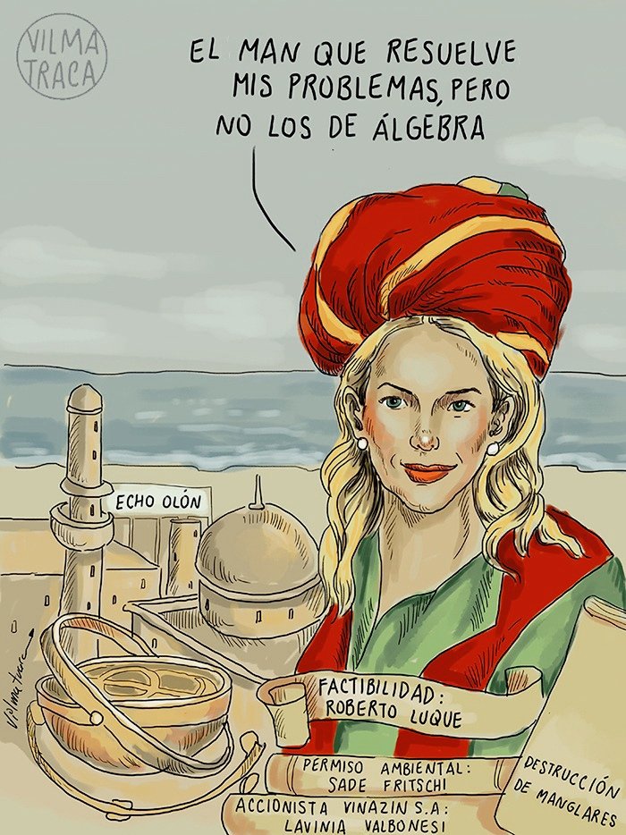 #LaviniaValbonesi #DestruccionDeManglares #EchoOlon #ElManQueResuelve #Caricatura #Vilmatraca