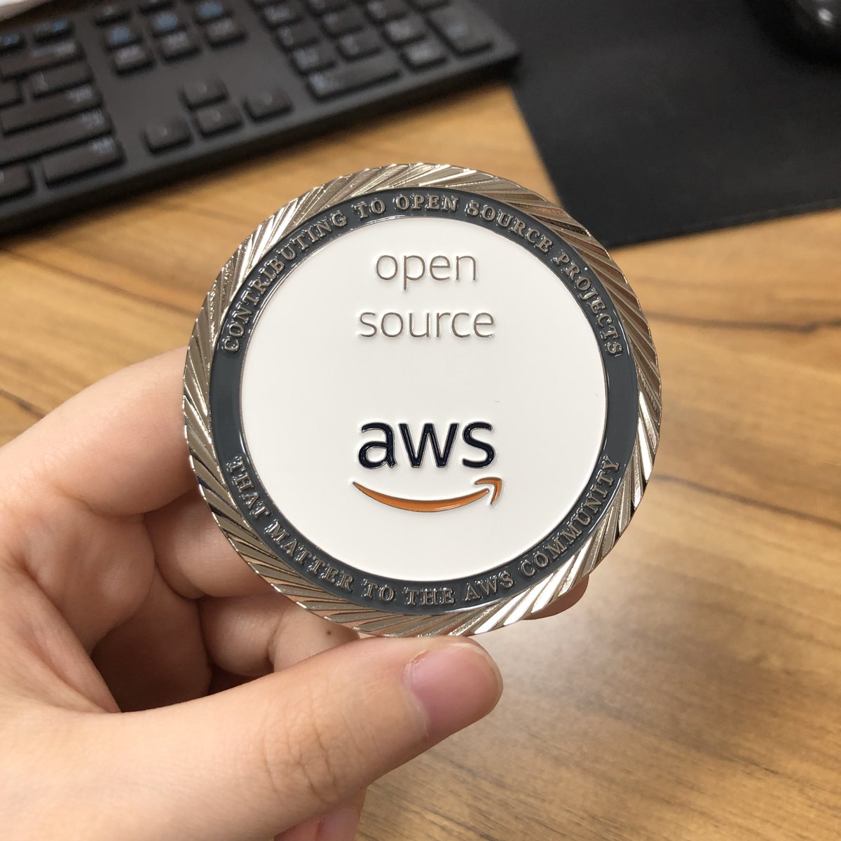 I am looking forward to hanging out at the AWS booth at Devoxx UK later this week (Thursday). I will be bringing a few of my open source challenge coins. If you want one, tell me an interesting open source story, or you can trade some swag. Look forward to seeing some of you...