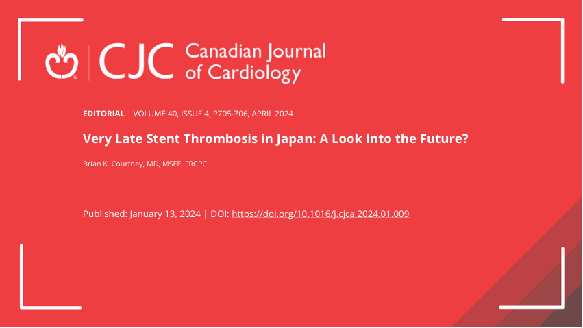 #Editorial: @BrianCourtney15 provides commentary on a detailed OCT analysis of mechanisms of very late stent #thrombosis in Japan, where image-guided PCI has been routine practice for many years 👉 onlinecjc.ca/article/S0828-… #CJC