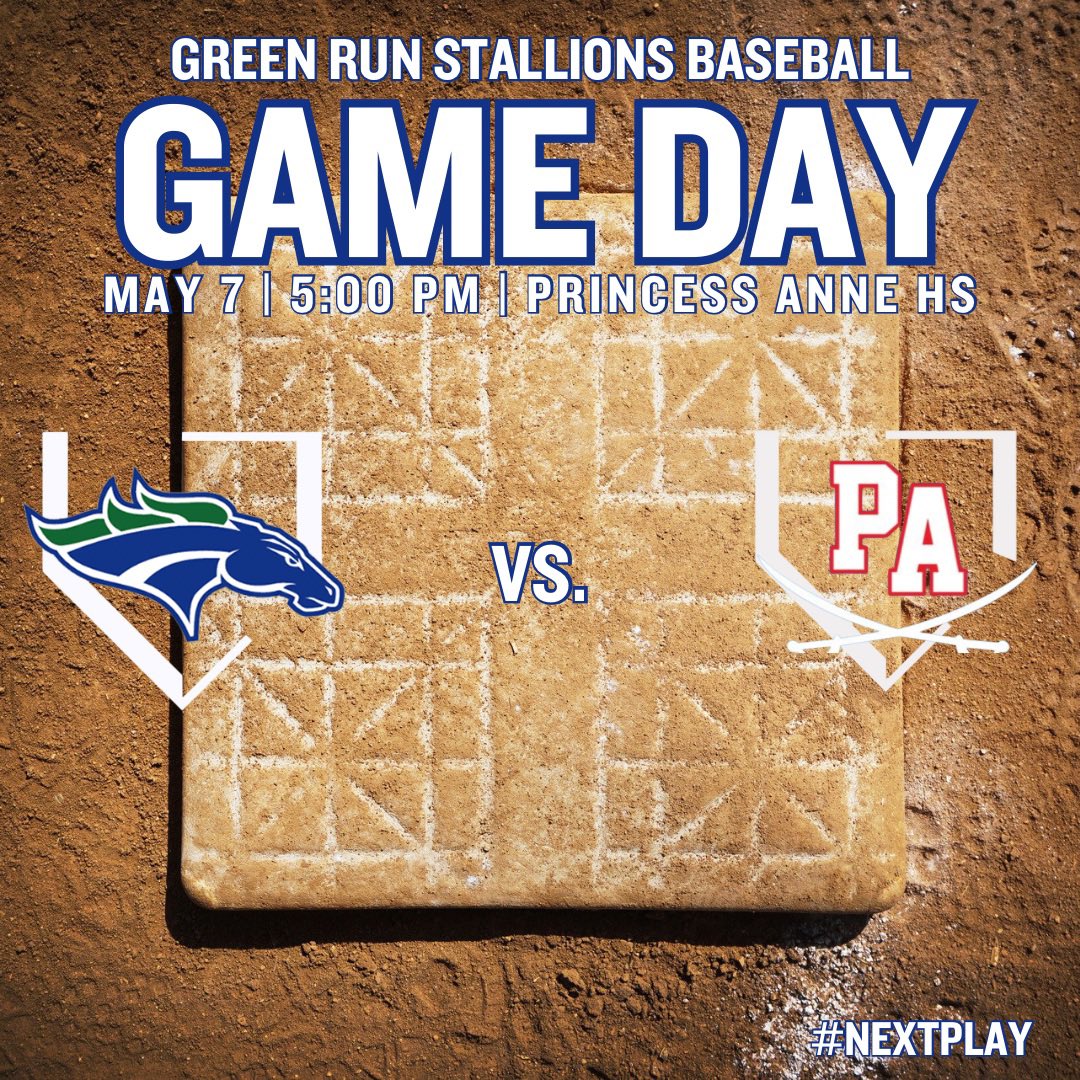The Stallions hit the road today! Come out and support! #baseball #nextplay #biggerthanbaseball 🆚 @pacavsbaseball 🕐 5PM 📍Princess Anne HS