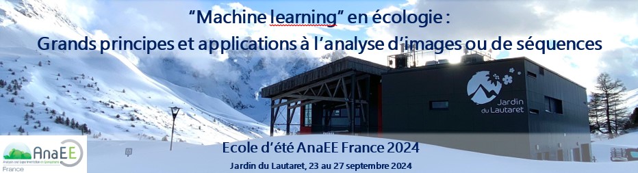 AnaEE France (@anaeefrance) on Twitter photo AnaEE France et le réseau Greenomics organisent une école d'été sur le machine learning en écologie, du 23 au 27 septembre 2024 au Jardin du Lautaret.
! Pré-inscriptions ouvertes jusqu’au 21 mai 2024 !
ecole-anaee-2024.sciencesconf.org
<a href="/LautaretGarden/">Jardin du Lautaret (UGA/CNRS)</a> @symbioticworld AnaEE France et le réseau Greenomics organisent une école d'été sur le machine learning en écologie, du 23 au 27 septembre 2024 au Jardin du Lautaret.
! Pré-inscriptions ouvertes jusqu’au 21 mai 2024 !
ecole-anaee-2024.sciencesconf.org
<a href="/LautaretGarden/">Jardin du Lautaret (UGA/CNRS)</a> @symbioticworld
