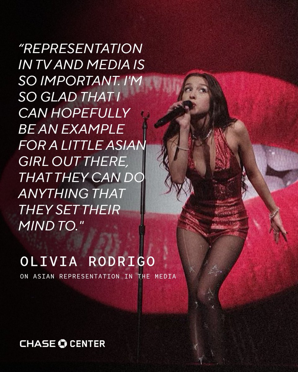 Celebrating Filipina-American @oliviarodrigo this AAPI Heritage Month 🦋 Counting down the days until her Chase Center debut in August!
