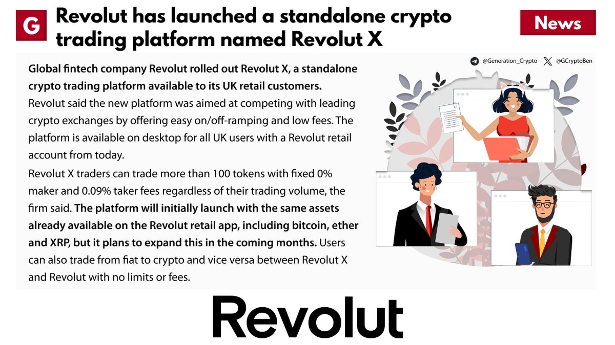 🔥 @RevolutApp has launched a standalone #crypto trading platform named Revolut X
👉 theblock.co/post/292437/re…