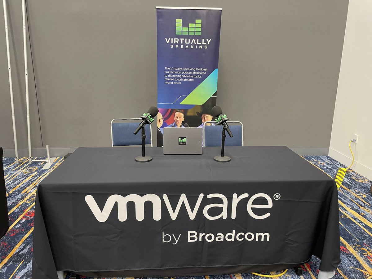 If you’re at the Carolina #UserCon come say hi to @vPedroArrow! He’s presenting #VMware Private AI Foundation, podcasting and handing out @virtspeaking swag!! @MyVMUG