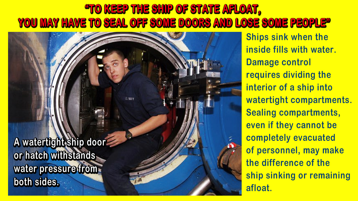 #Hostages cannot always be rescued safely, especially if held by #Hamas #Palestinian #terrorists. What goes for a ship at sea may be necessary to keep the Ship of State afloat: You seal off some doors and lose people behind those doors to keep from sinking. #Rafah #Gaza #Israel