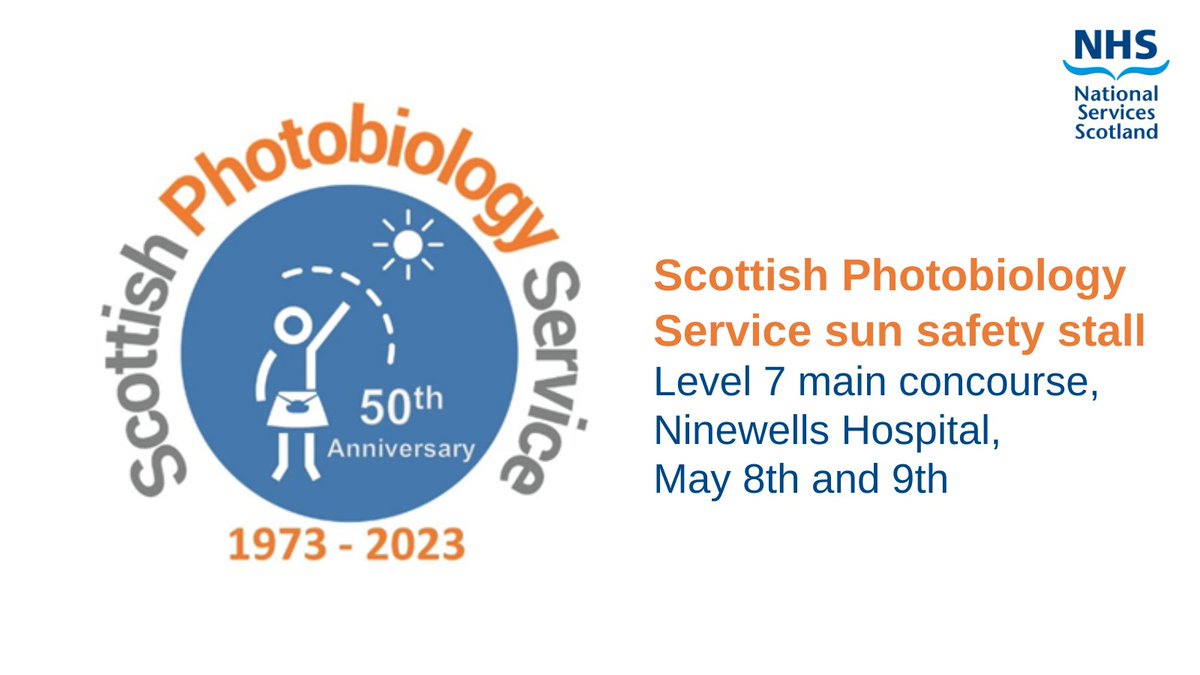 This week, the Scottish Photobiology Service will be hosting a stall in Ninewells Hospital with the Dermatology Department, with info about how to protect your skin from the sun. The team will have workbooks to teach kids about sun safety. Why not pop along? #SunAwarenessWeek