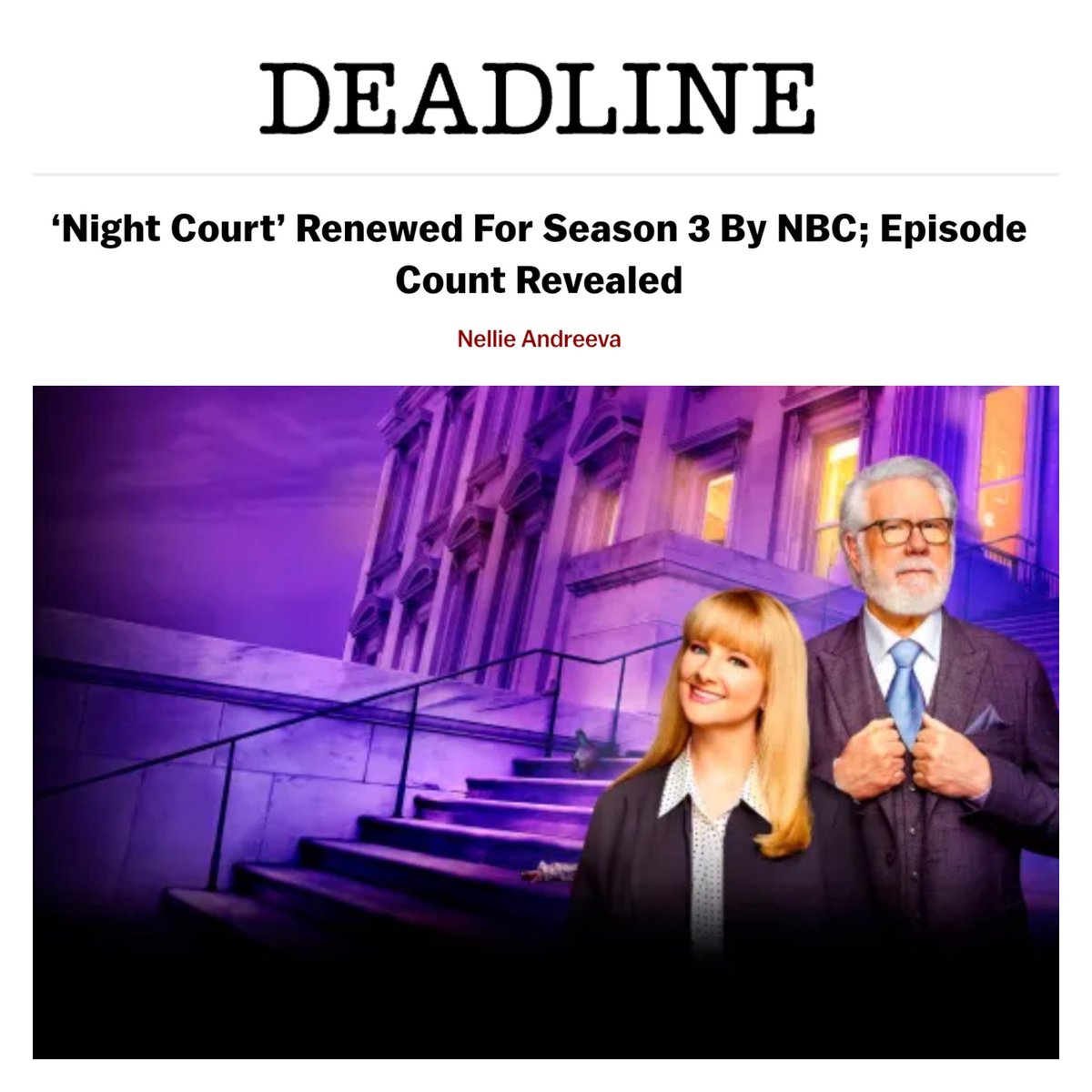 I'm in awe of my cast mates and of our crew. I'm in awe of the joy you've allowed us to bring to you! #poet LOL It will be an honor to bring season 3 to life and place it into your living room.🙏🏾🥹☺️😃 #NightCourt #season3 #NBC #WarnerBros #comedy #tv #livingthedream #nevergiveup