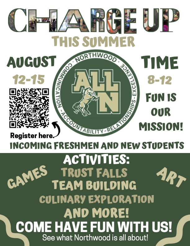 Day 145: Hey @GMHMiddle and @MBPollard 8th graders! Looking to meet your new classmates before starting at Northwood in August? Join us for ChargeUp Camp August 12-15th. Register today! #ALLN #OneChatham