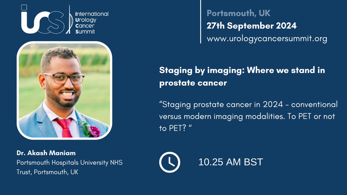 Conventional or modern imaging modalities for #prostatecancer in 2024? Join us & discuss with @ManiamAkash from @PHU_NHS in presence or virtually! Register for free 👉ow.ly/yLoL50RyqgH #IUCS24 #urology #oncology @gbanna74 @ravikanesvaran