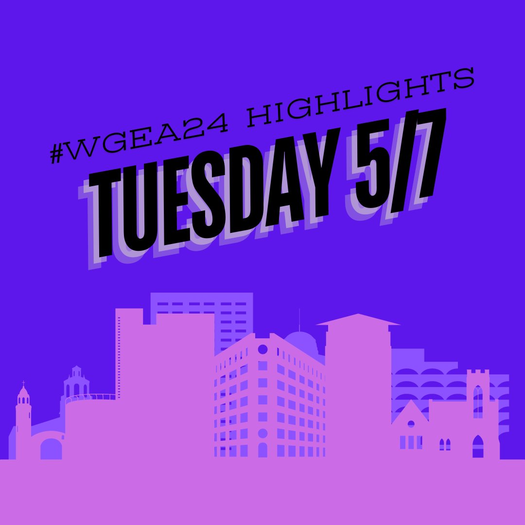 It’s the final day of #WGEA24! Don’t miss today’s highlights:
[8:00am-8:45am Breakfast, Awards and WGEA/WGSA/WOSR 2025 Preview]
[11:30am-12:00pm WGEA 2024 Closing Session]