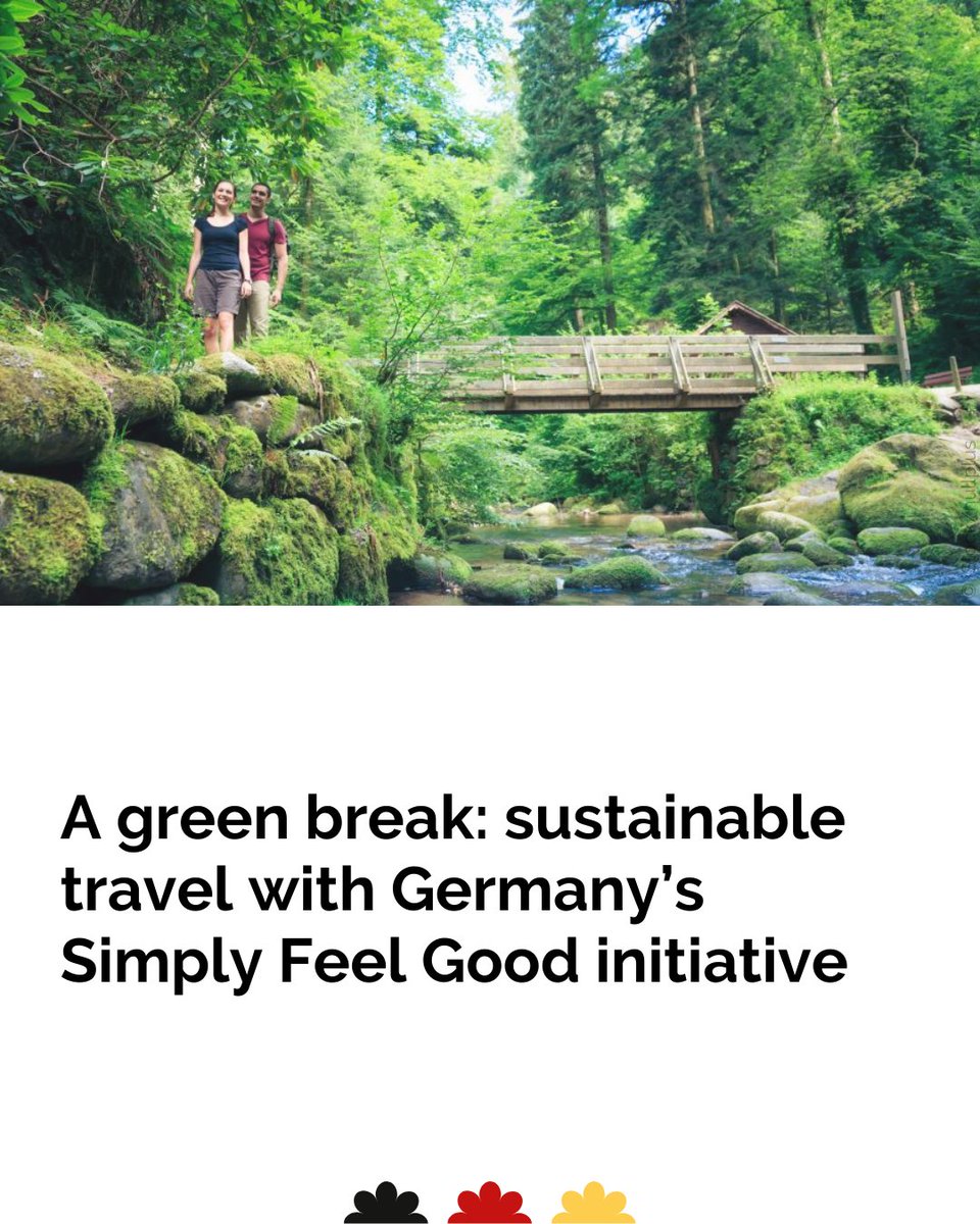 Take a green break! 💚 Let yourself be inspired to make your next holiday adventure sustainable with these selected travel ideas from Germany's Simply Feel Good initiative 👉 sohub.io/gbpi Take your time and enjoy a sustainable holiday in Germany! 🗺️ 🥾 🚉 🚴‍♀️ 🌄