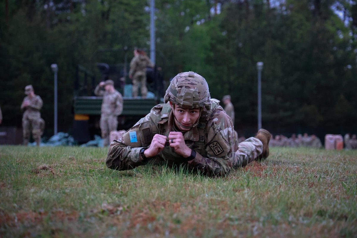 #ICYMI yesterday Soldiers from across the 21stTSC began testing for the Expert Soldier Badge at Rhine Ordnance Barracks in Kaiserslautern. It started with the Expert Physical Fitness Assessment, the first graded event of the ESB testing phase, followed by Land Navigation.