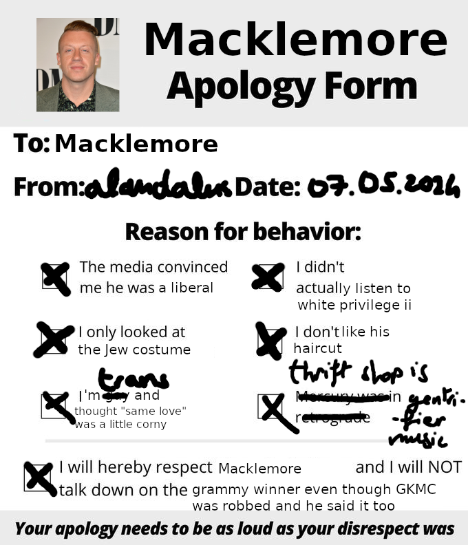 i'm sorry macklemore