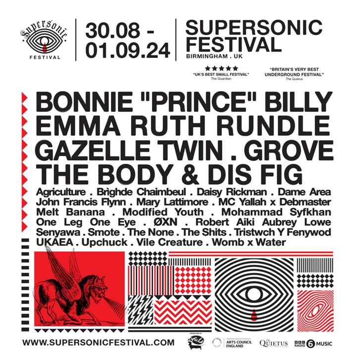 .@supersonicfest add Bonnie 'Prince' Billy, Gazelle Twin, Mary Lattimore for this year's typically excellent bill. clashmusic.com/live/bonnie-pr…