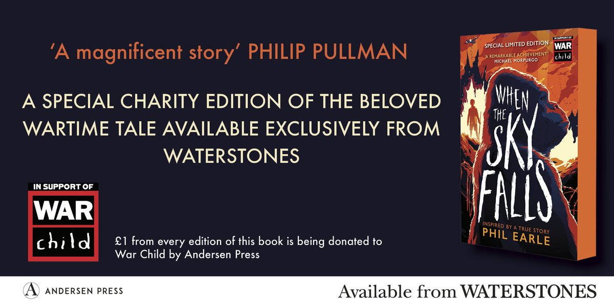 We are proud to announce our partnership with @WarChildUK on a special edition of @philearle's award-winning WHEN THE SKY FALLS We will be donating £1 from every copy sold to War Child, who help to support children living through conflict. Read more about the partnership below