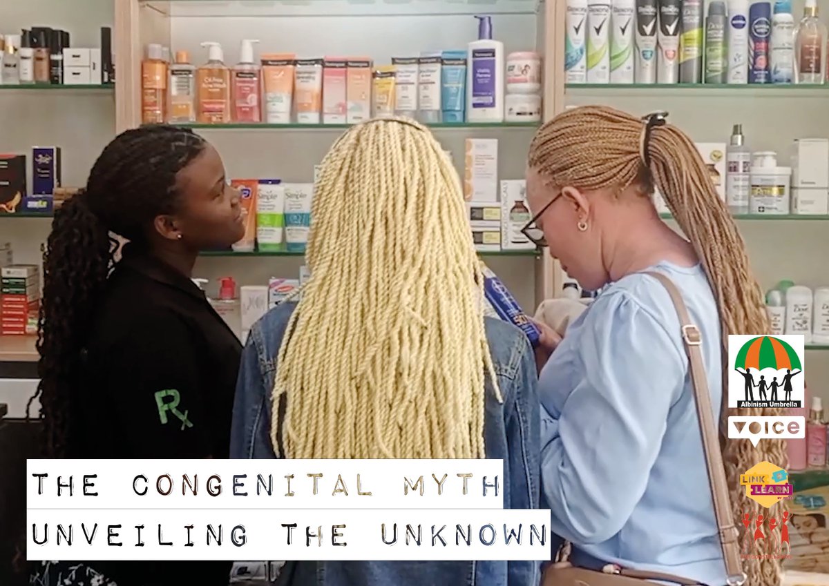 Join us for a virtual journey experience on May 9th 11am EAT! @albinismumbrell is unveiling a new docu mentary: 'Congenital Myths: Unveiling the Unknown' It dives into the stories of people with albinism, shattering stereotypes & illuminating the truth. Don't miss out on this!