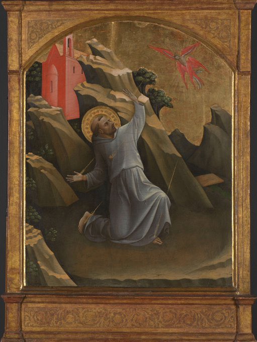 Saint Francis of Assisi receives the stigmata, Lorenzo Monaco, c. 1420 (Rijksmuseum)