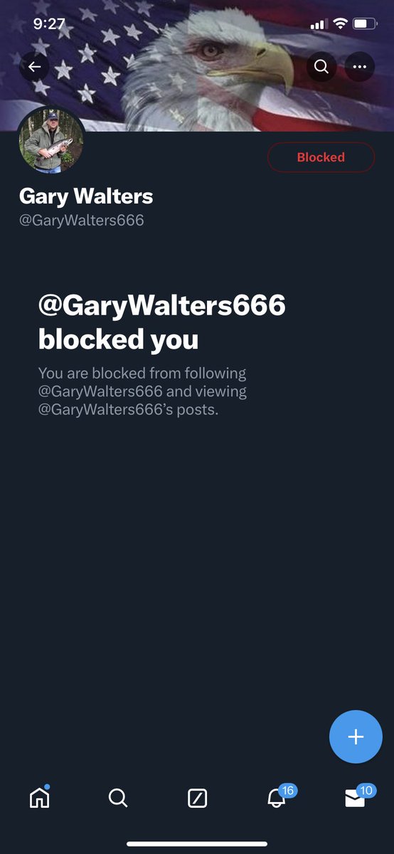 Everyone, there is a person pretending to be me! @GaryWalters666 is a fraudulent account! Report and block immediately, please.