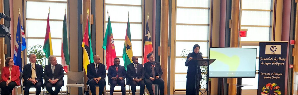 A pleasure to take part in the celebration of #PortugueseLanguageDay convened by Amb. Sérgio França Danese of @Brazil_UN_NY 🇧🇷, President of the #CPLP Group, w/ participation of UNSG @antonioguterres. As an Associate Observer, #Qatar 🇶🇦 deeply values the work of the CPLP, which