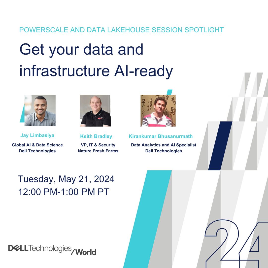 DYK: veggies and #tech go hand in hand? 🥕 

Join us at #DellTechWorld to learn how we help produce grow 🌱 at Nature Fresh Farms 🍅. Register today! dell.to/3WvOFvk

#PowerScale #DataLakehouse