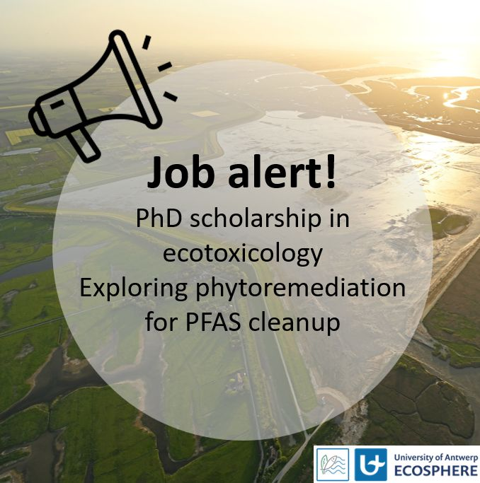 📣 Doctoral scholarship
Our group has a vacancy to work as a PhD student on ecotoxicology, exploring phytoremediation for PFAS cleanup.
It’s open to people with a Master degree in Biology or related disciplines.
Interested?
lnkd.in/erGkGpin 
Deadline: July 1, 2024