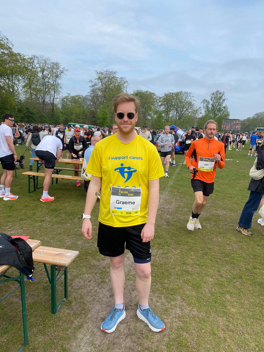Congratulations to Graeme for completing the Copenhagen Marathon at the weekend! 🏅🏃‍♂️ Graeme, who works in our Edinburgh Carers’ Hub, set himself a number of challenges to raise money for our carer cottage, Hawthorn Brae. To donate please visit: ow.ly/sLHC50RymkT