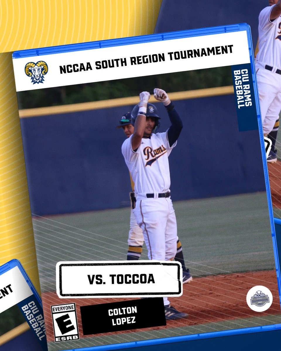 ⚾️GAMEDAY⚾️ @ciuramsbaseball kicks off the NCCAA South Region Championship tournament with a contest against Toccoa Falls this afternoon! #RamEm 📍Miller Field - Columbia, S.C. 📺 bit.ly/3OOaemw 📊 bit.ly/4a8w1wT
