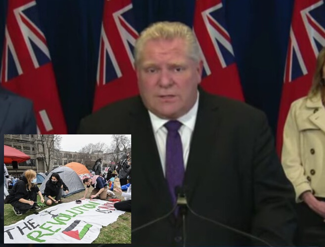 Doug Ford denounces university encampments after mistaking tents for affordable housing thebeaverton.com/2024/05/doug-f… #onpoli #palestine