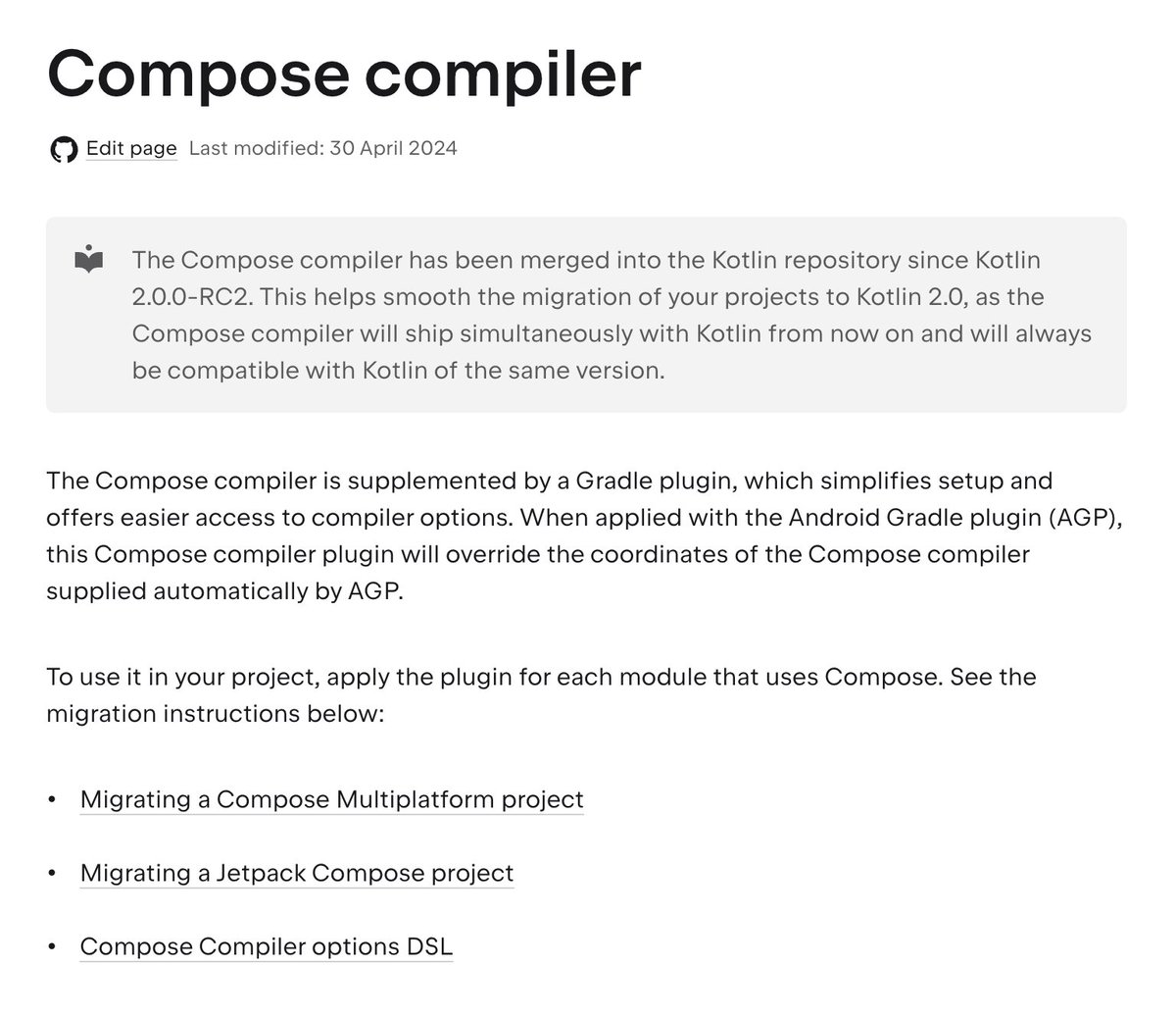 Migrating a Compose Multiplatform and Jetpack Compose project
(jetbrains.com/help/kotlin-mu…)

Instructions for migrating Compose Multiplatform and and Jetpack Compose projects to Kotlin 2.0 and the new Compose compiler Gradle plugin.