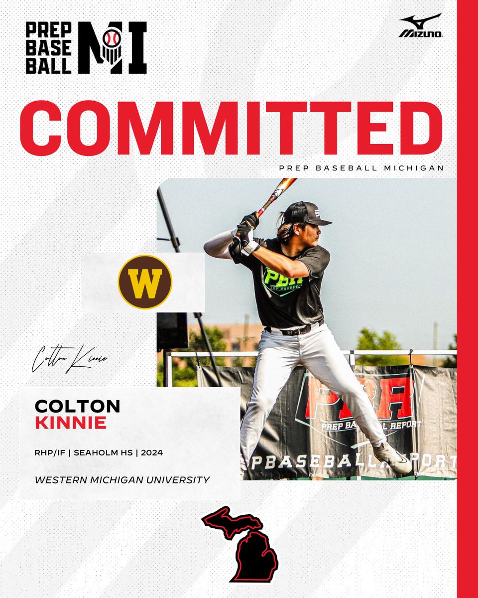 🚨 Congrats to 2024 @ColtonKinnie on his commitment to Western Michigan University 🔒 👤 loom.ly/FV-55GA
