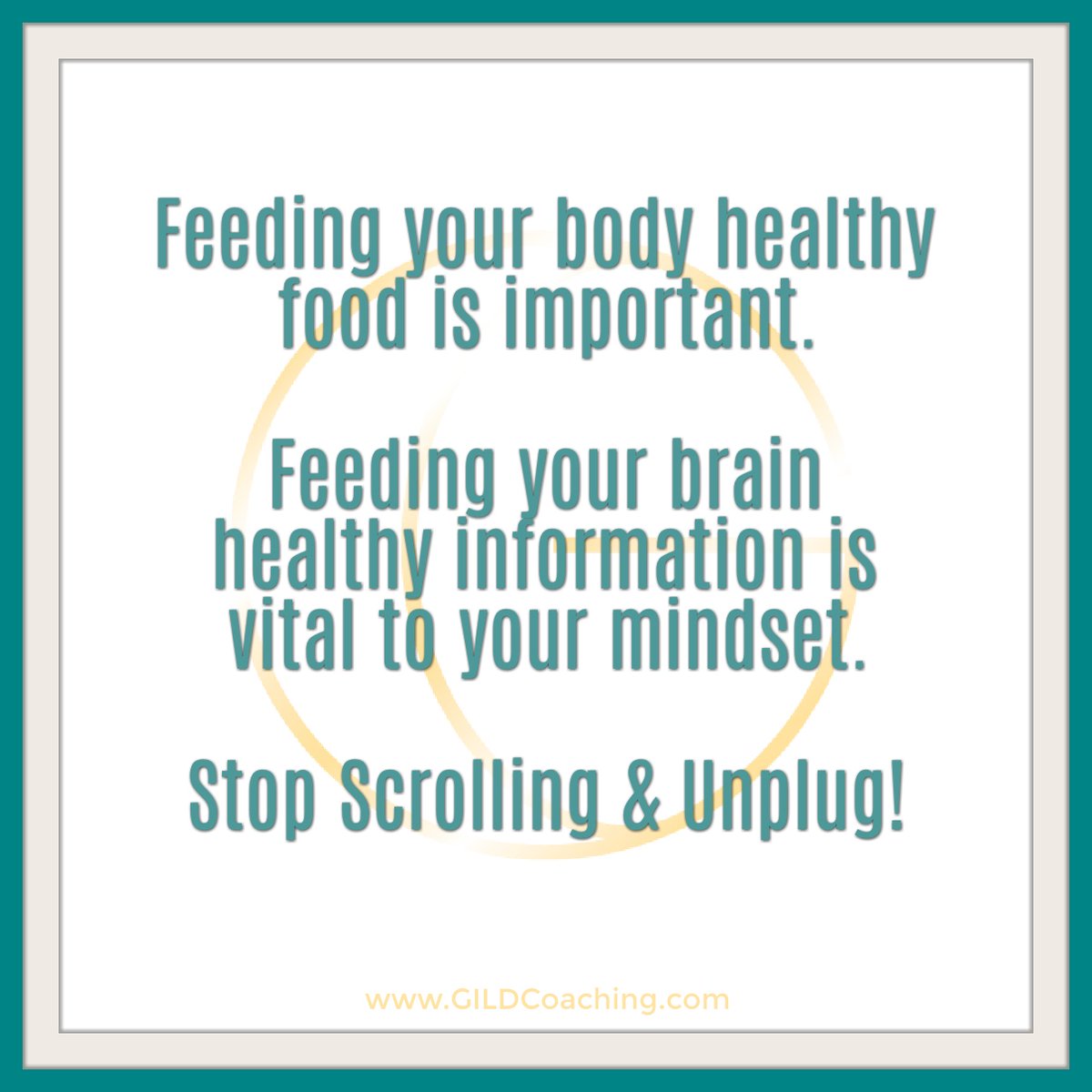 What are you feeding your mind today?
Ready to shift your mindset?
gildcoaching.com
#bodyhealth #mindsethealth #mindsetshift #mindsetcoach