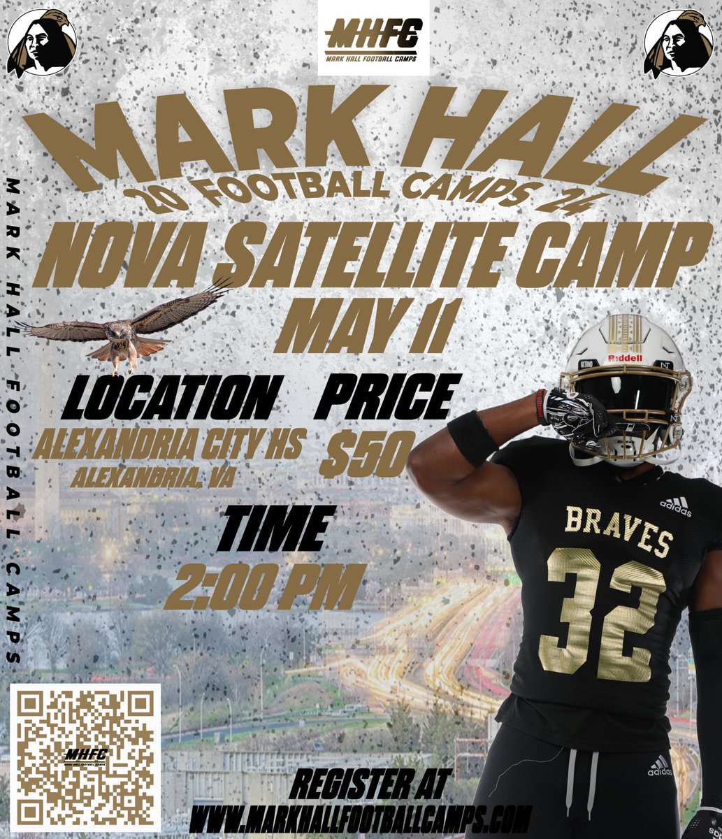 🚨24 HOURS until @UNCP_Football hits the road to VA!! Don’t miss this opportunity!! Sign up now: markhallfootballcamps.com/blank