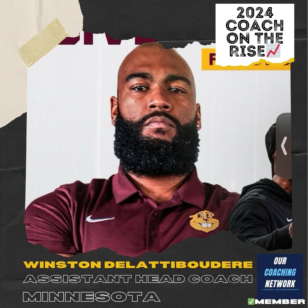 🏈P4 Coach on The Rise📈

<a href="/GopherFootball/">Minnesota Football</a> Assistant Head Coach &amp; Defensive Line Coach <a href="/Coach_DeBo46/">Coach Winston DeLattiboudere III</a> is one of the Top D-Line Coaches in CFB ✅

And he is a 2024 Our Coaching Network Top P4 Coach on the Rise📈

P4 Coach on The Rise🧵👇