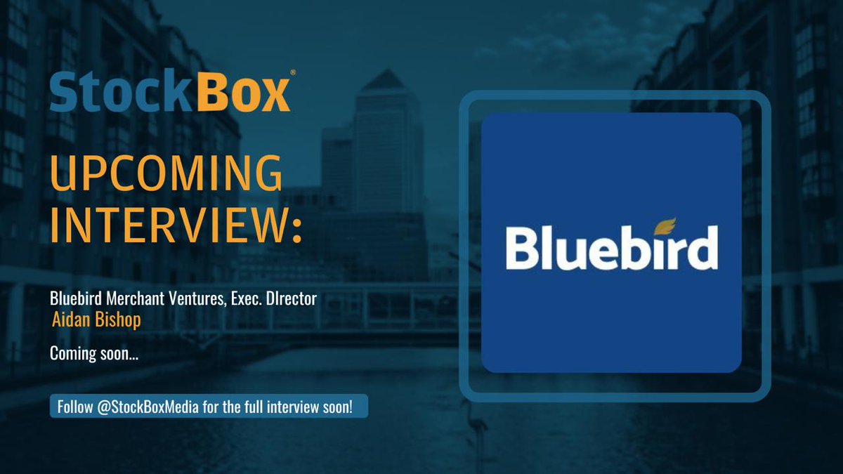 #StockBox #BMV Upcoming Interview @StockBoxMedia is speaking to Bluebird Merchant Ventures @bluebirdIR Exec. Director Aidan Bishop as he discusses their US$5 Million Farm-Out Agreement for Gubong Gold Project in South Korea Follow @StockBoxMedia for the full interview soon!