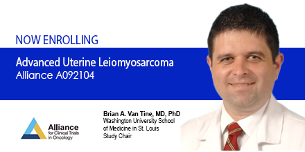 For #TrialTuesday, @bvantine1 @WUSTLmed leads @ALLIANCE_org A092104, a trial for patients with advanced uterine #leiomyosarcoma after chemotherapy has stopped working. To learn more, visit bit.ly/Alliance-A0921… #NCI #NCTN @NationalLMSF @SarcomaAlliance