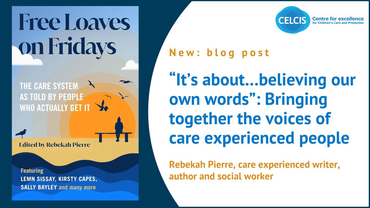 NEW: In this blog post, @RebekahPierre92, editor of the new anthology ‘Free Loaves on Friday: The Care System As Told By People Who Actually Get It’, discusses the development of the book and how she hopes it will shift the narrative of care experience: buff.ly/4aXDhwR