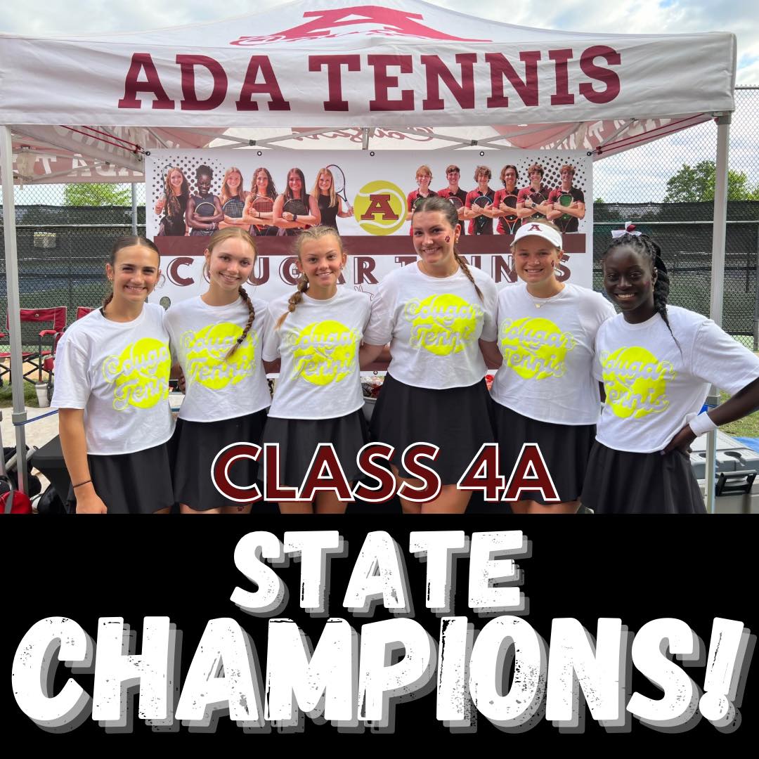 Congratulations to the Ada High School Lady Cougar tennis team, including Chickasaw citizens Jerzie O’Neal and coach Terry Swopes, on winning the 2024 Oklahoma Class 4A State Championship. This is an incredible achievement and a testament to their hard work, skill and dedication.