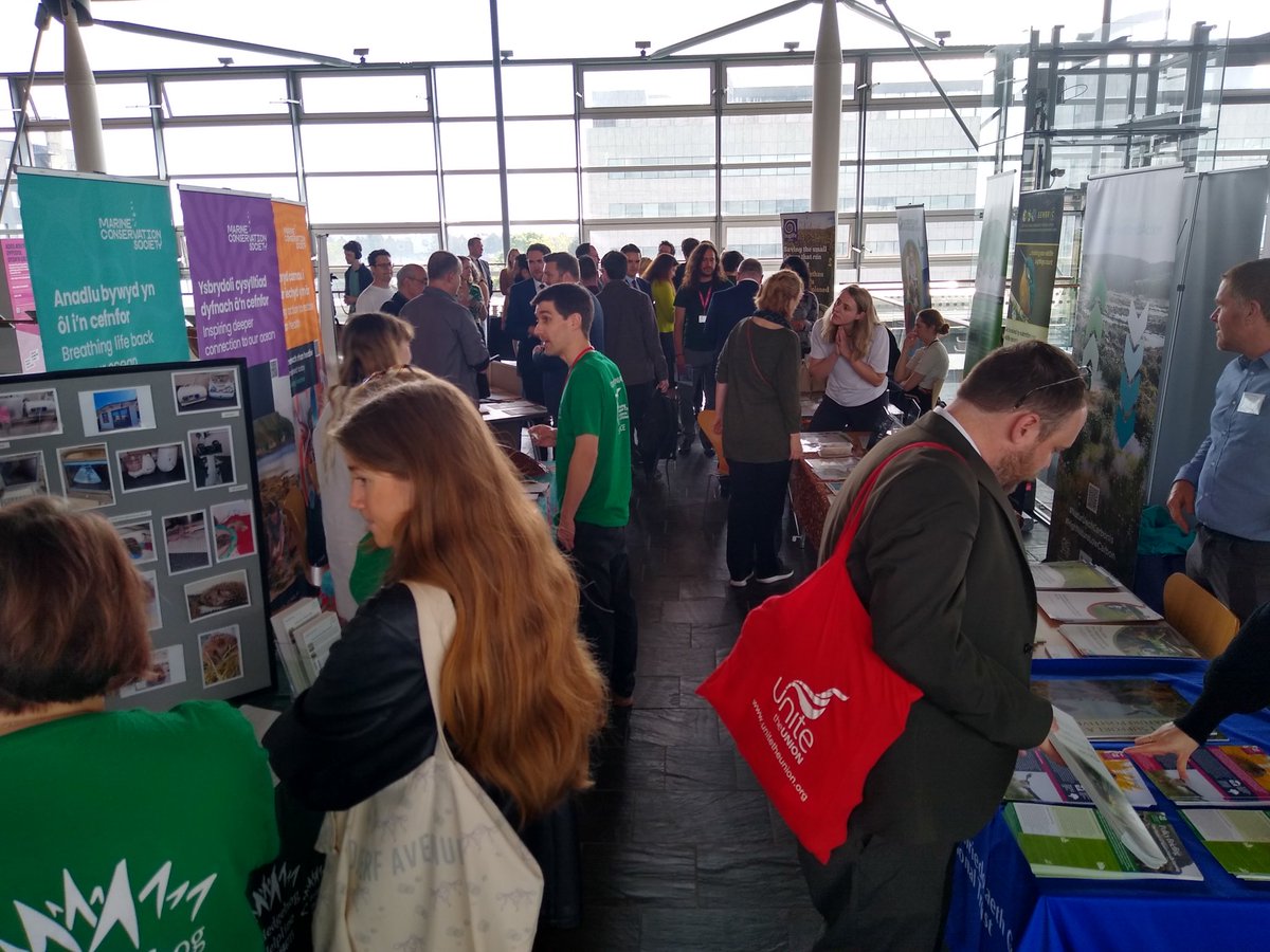 Back at the Senedd, the Welsh Parliament, in Cardiff for #biodiversity day hosted by Carolyn Thomas MS - a big nature supporter. Lots of NGOs present working hard to restore #nature across #Wales. But in a #naturecrisis we all need to do so much more working together IT'S URGENT