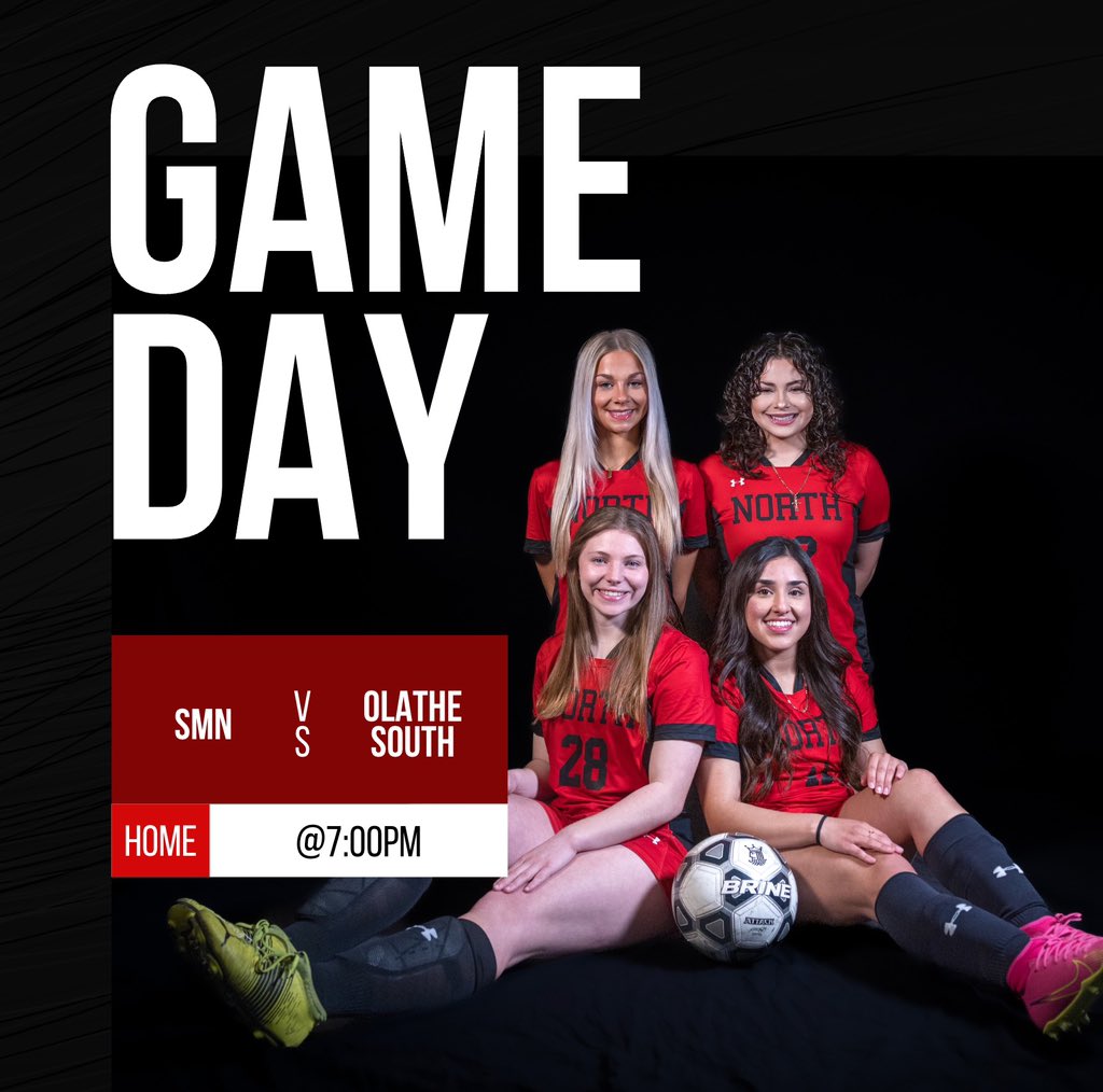 ⚽️ GAMEDAY ⚽️ 

🆚 Olathe South
⏰ 7:00PM
📍 SMN District Stadium