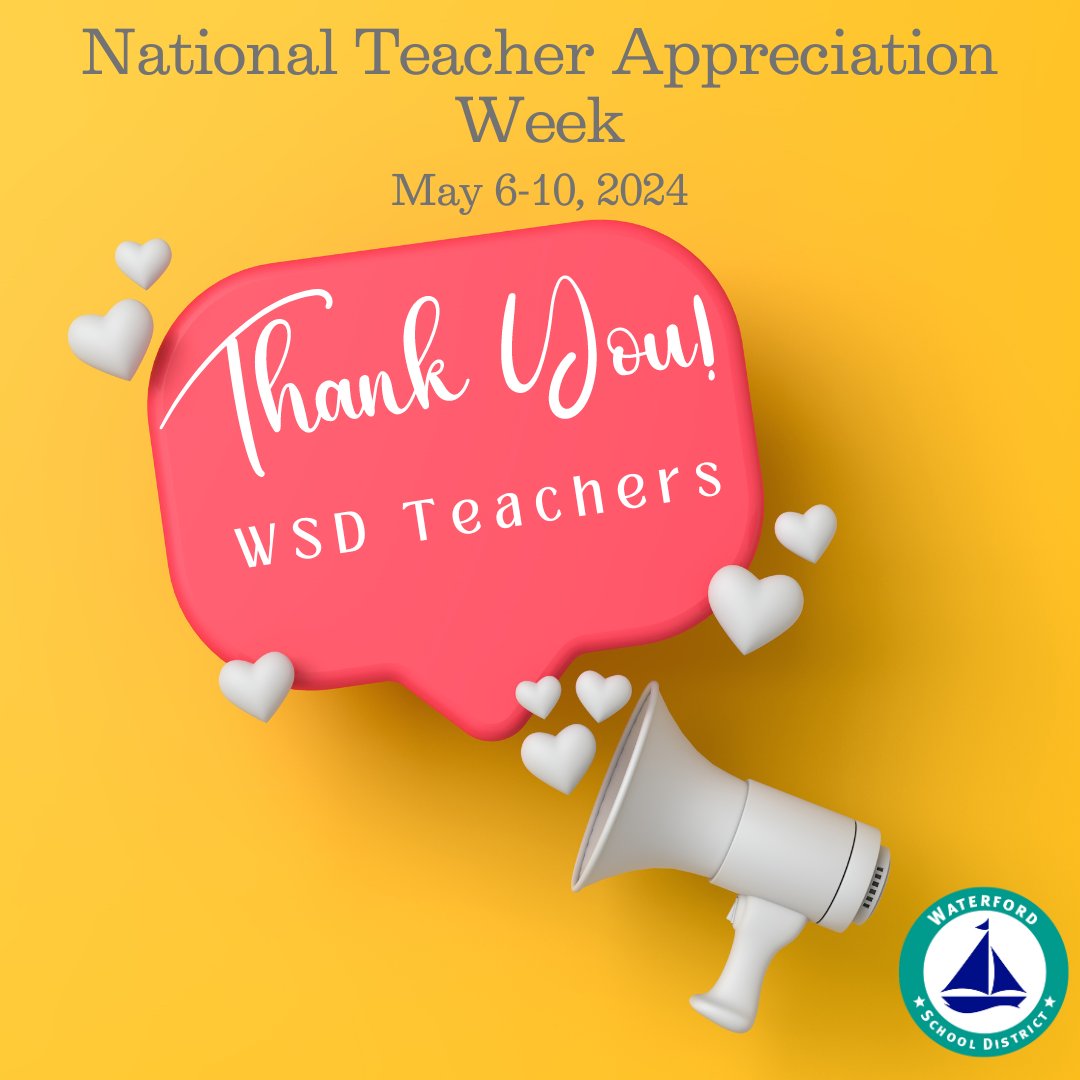 This week is National Teacher Appreciation Week and we have amazing teachers here at WSD! Help us celebrate them by sharing a favorite memory or giving a shout out to a favorite teacher in the comments below. #TeacherAppreciationWeek #WSDTeachersRock #ThankATeacher