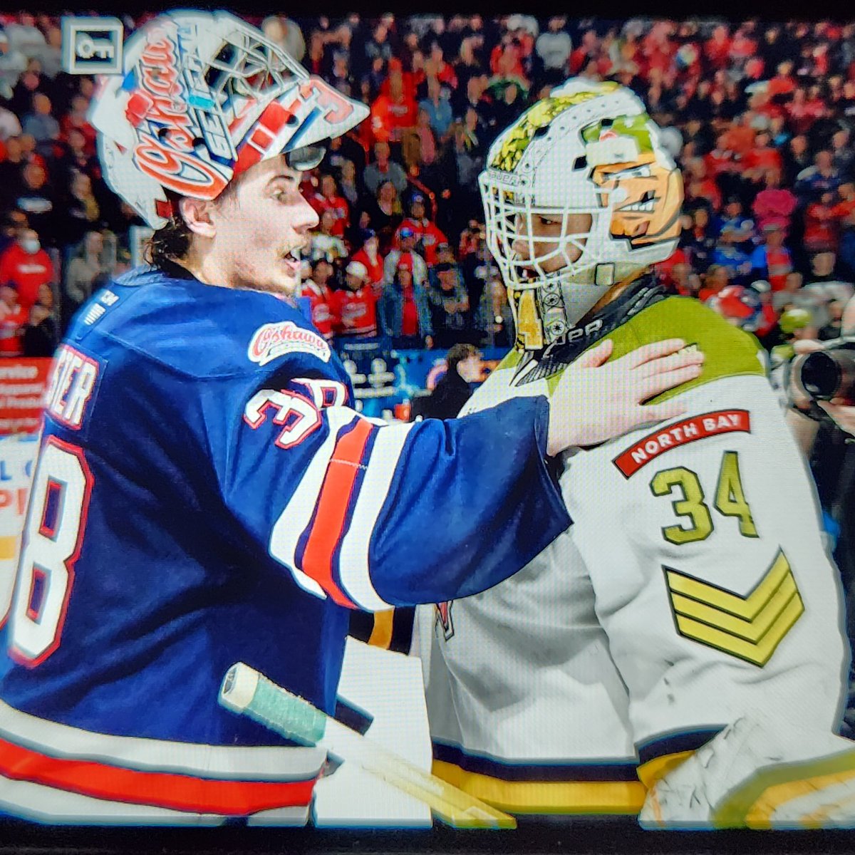 Draft Eligible (@draft_eligible) on Twitter photo 06May2024 - A raw, unedited photo capture of two great warriors from this <a href="/OHLHockey/">Ontario Hockey League</a> EasternDivision Final... 06May2024 - A raw, unedited photo capture of two great warriors from this <a href="/OHLHockey/">Ontario Hockey League</a> EasternDivision Final...