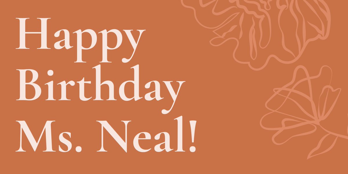Please join us in wishing Ms. Neal a very Happy Birthday! #HummingbirdsFly