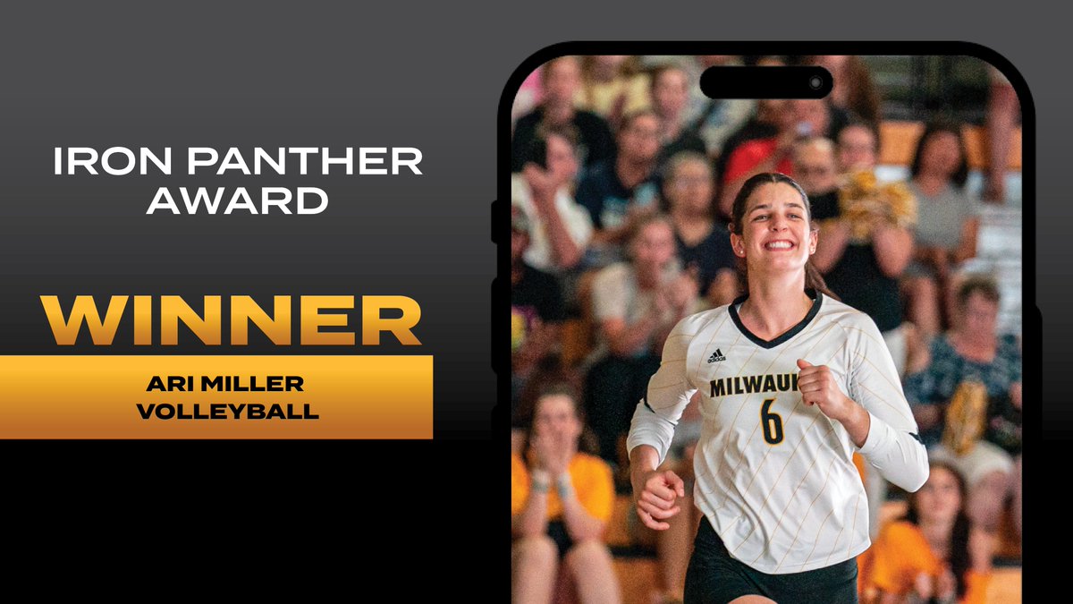 Our Women's Iron Panther Award Recipient is Ari Miller of @MKE_Volleyball 💪 #GoldenPanthers2024 | #ForTheMKE