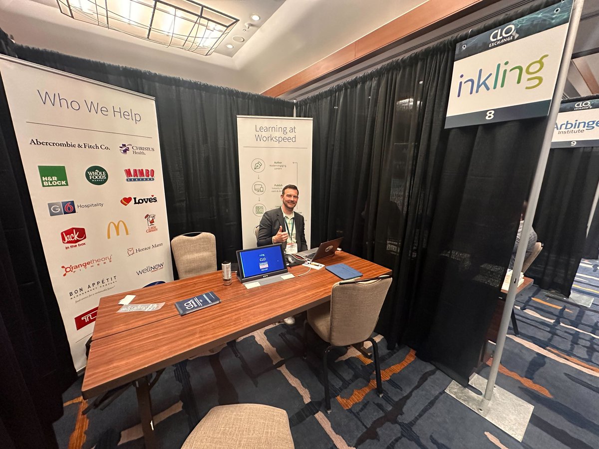 Don't miss out! Swing by booth 8 if you're at the #CLOExchange today! 

#Learning #eLearning #CorporateLearning #Training #LearningDesign #InstructionalDesign #LearningTechnology #LearningTech #CLO #CLOExchange #CLN #EmployeeTraining #LearningandDevelopment